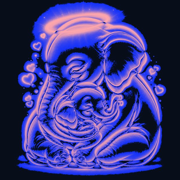 Heatmap concentrating on the halo and the figure's outline