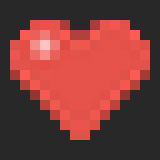 red heart, beating