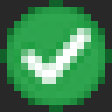 green circle with a white check mark