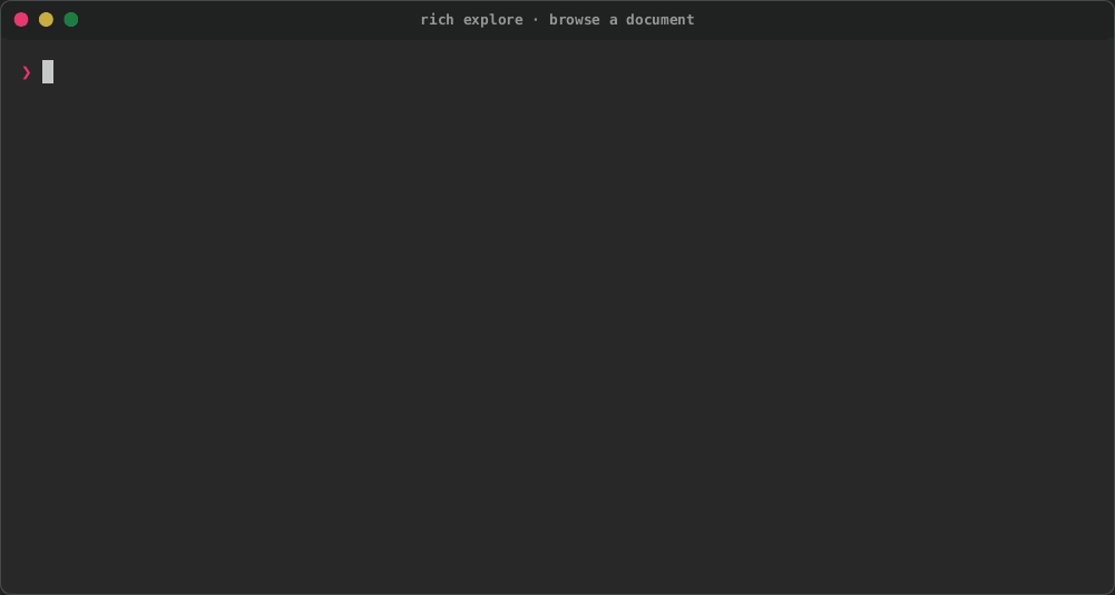 rich explore folding, searching and picking a node of a YAML file