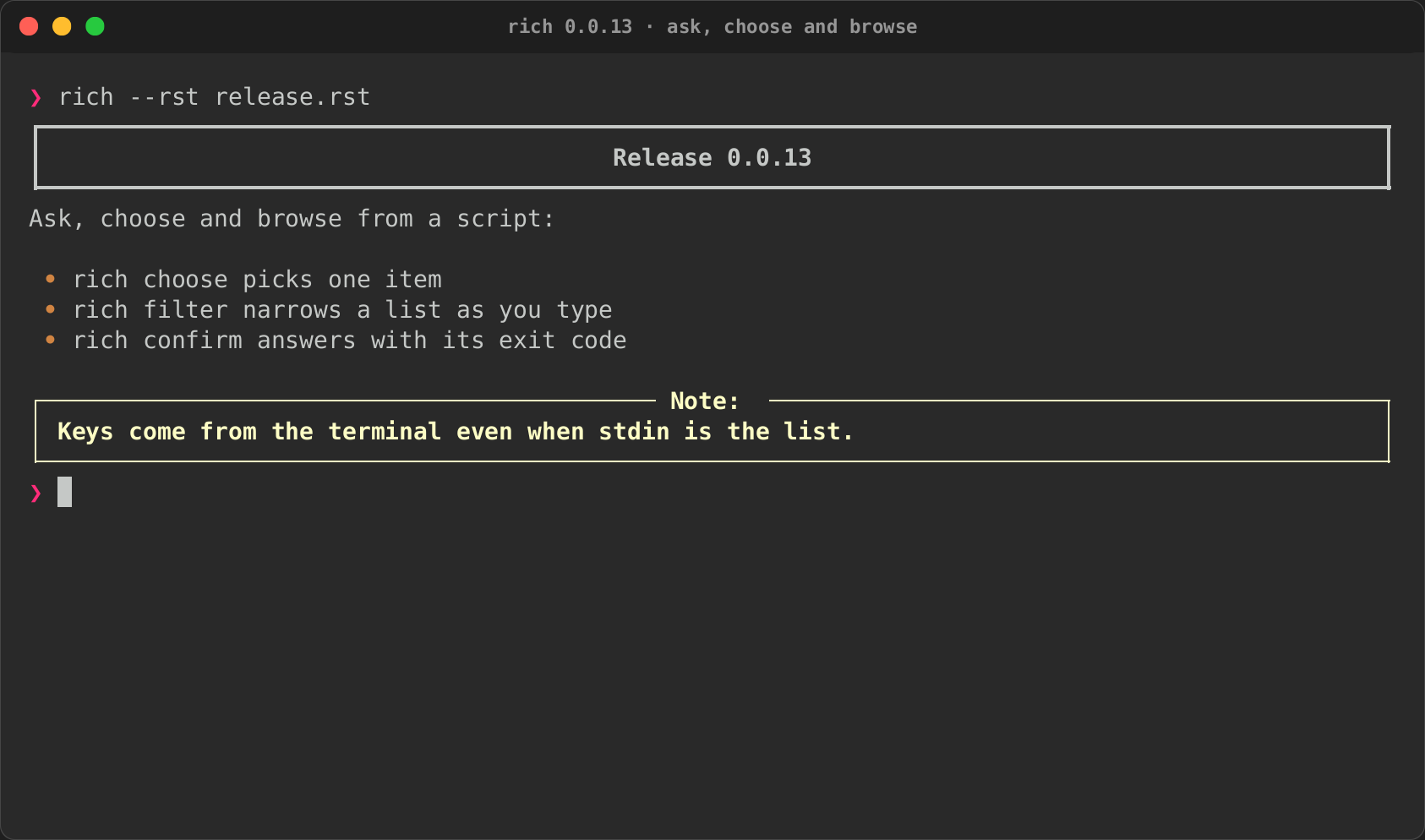 --rst: reStructuredText as rich-rst renders it